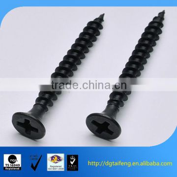 black oxide carbon steel philips head screw wood screw