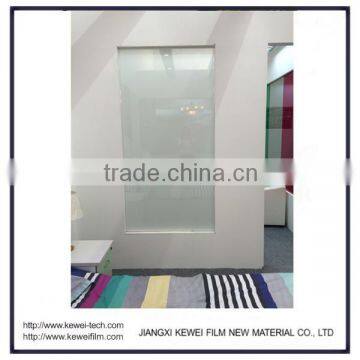 non-adhesive smart film is laminated into one 6mm glass, high 85-87% transparent