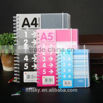 Wholesale Customized Quality Wire Spiral Notebook With Dividers photo-4