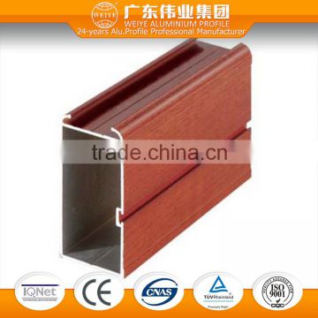 6005 T3-T8 0.8-1.4mm aluminum extruded for Stacking Glass Wall with polished finish