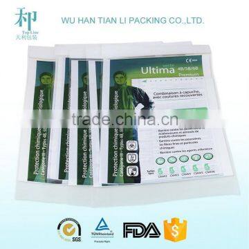 Colorful Printed Self Adhesive Seal OPP Plastic Bag With Header