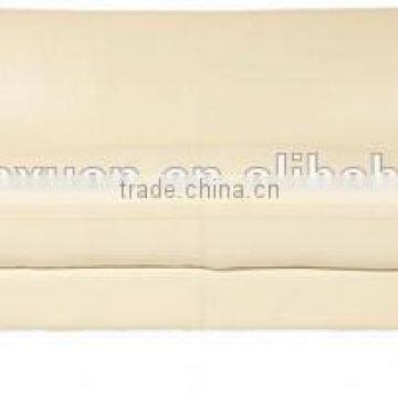 Creamy white leather wooden frame hotel sofa XY3436