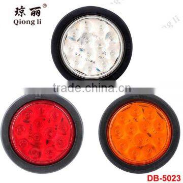 12V/24V 4" round stop/turn/reverse tail lamp for lorry truck