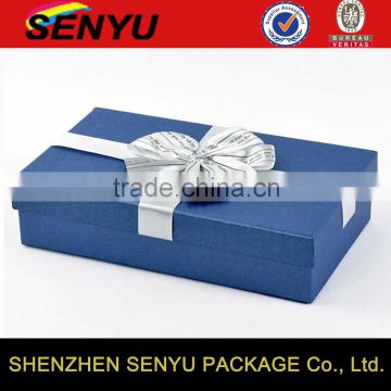 Custom Logo Cardboard Flat Pack Gift Box for Christmas