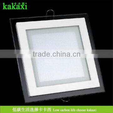 Dimmable 6w 12w 18w Square Glass LED Panel Light SMD 5730 LED Square Kitchen Lamp Indoor Lighting photo-3