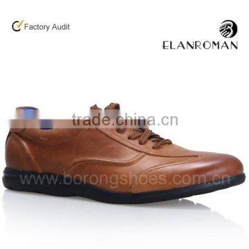 Sport men casual shoe fashion leather casual shoe for men made in China guangzhou