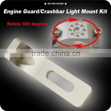 CNC 1 1/5" Handlebar Headlight Mounting Bracket Aluminum Motorcycle Head Light Holder Lamp Bracket Universal For Custom Chopper photo-5