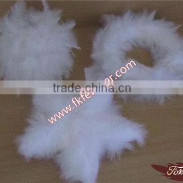 Best Selling Items Turkey Feather Ball Feather Flower Feather Roses With Star For Christmas And Wedding Decorations