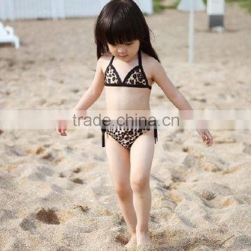 girl's print bikini beach swimwear suit