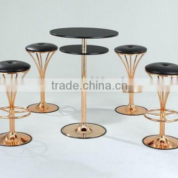 Modern Bar table Set/ Golden Bar Table and sofa Bar Chair