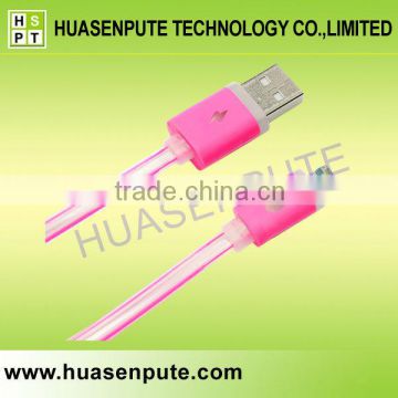 High Quality Micro LED USB Cable with LED Light, for Samsung LED Lighted Cable