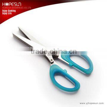 Multifunction 5 blade kitchen herb scissors