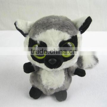 2014Hot Sale Plush Animal Big Eyes Madagascar lemurs soft toys