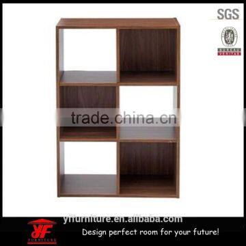 wood Unit Walnut Vinyl Storage Shelfs Shelving DVDs Bookcase furniture