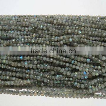 3mm-4mm Labradorite round Gemstone beads