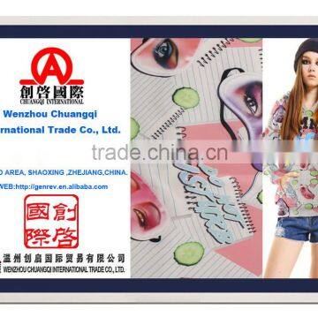 Fashion face digital print textile cotton fabric for ladies garment clothing