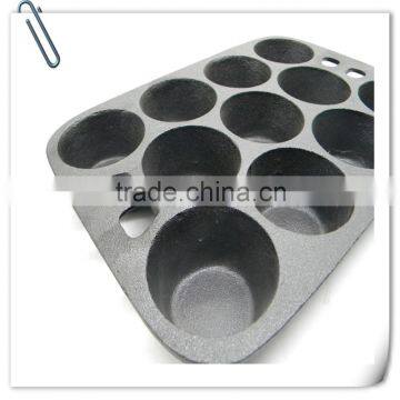Hand-cast Iron Baking a Cake Pan, Round, Ten Hole photo-2