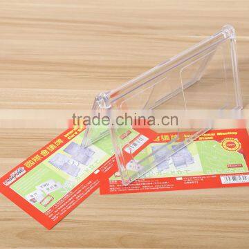 Office Gear V Shape Transprent Acrylic Stand-up Sign Holder photo-5