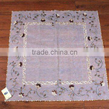 Elegant fabric floral sequin table cloth textile manufacturing