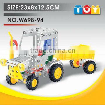 Most popular gift for child combined toy DIY tractor model