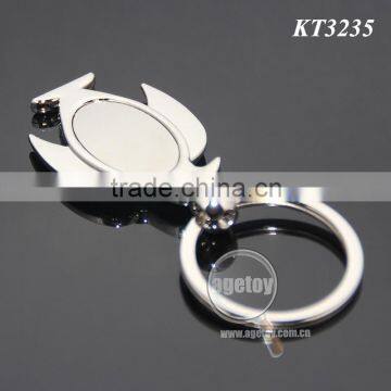 Promotional High Quality Zinc Alloy Custom Or Wholesale Blank Silver Metal Penguin Keychain photo-5