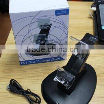 Factory direct sale controller charger stand for PS4 controller charger with led and IC