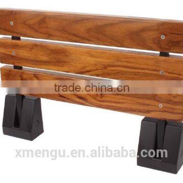 2016 New Product Aluminum Bracket Teakwood Panel Wall Mounted Folding Shower Seat 51X34cm