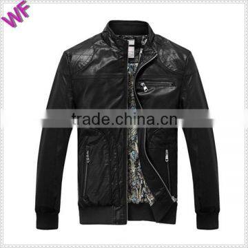 Custom Made Logo Hight Quality Mens PU Leather Jackets Price Good