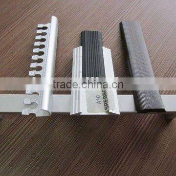 aluminium ceramic tile trim/ flooring profile/ stair nose