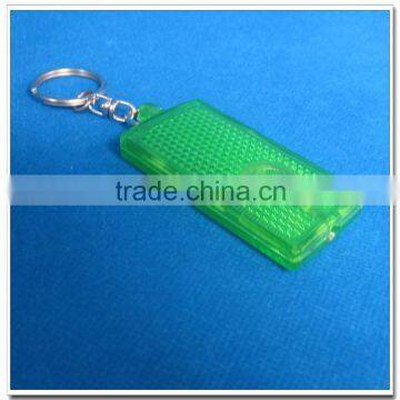 Clear plastic led keychain light