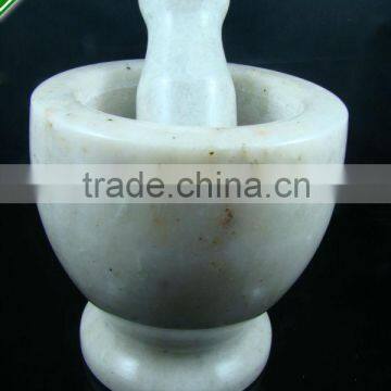 Marble Mortar Tubs Pestle Set