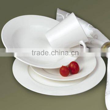 16pcs white body porcelain dinnerware