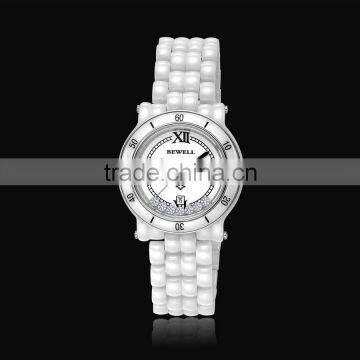 Bewell Classic luxury ladies watches ceramic lady watch