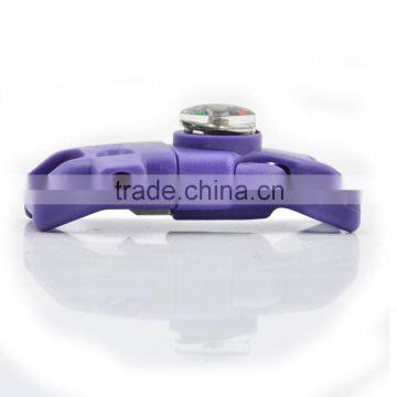 2017 New Bushcraft 1/2" Whistle Compass Buckles w/ Flint Fire Starter & Striker for Paracord Bracelet photo-5