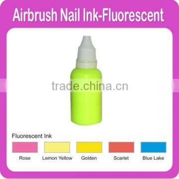 Temporary Airbrush Fluorescent Nail Ink 5 Different colors Available