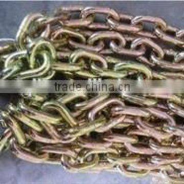 ASTM 80 standard yellow zinc plated G70 chain