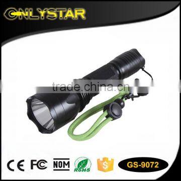 Onlystar GS-9072 aluminum Q5 250lm 5 lighting mode highpower camping 18650 led flashlight