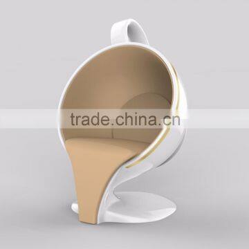 FRP Fiberglass Coffee cup shaped chair