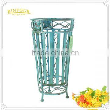 Vintage Wrought Iron Round Eco Friendly Umbrella Display Rack photo-6