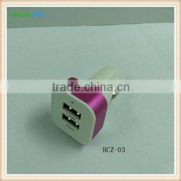 New Promotion Multiple Mobile Phone 5V 2.1A Dual Usb Car Charger Universal Car Battery Usb Charger