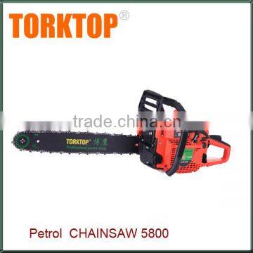 Chinese Gasoline Cheap Manual Petrol 5800 58cc Chainsaw photo-2