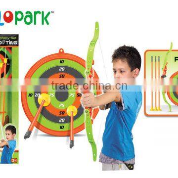 Children play good toy dart gun set soft bullet gun set with bow and arrow with target