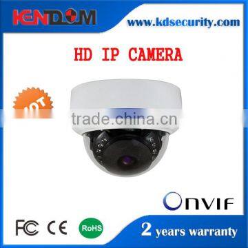 Shenzhen Kendom manufacturer bestselling cctv ir metal dome vandal proof p2p ip network camera poe