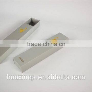 custom hot stamping gold logo paper packaging box