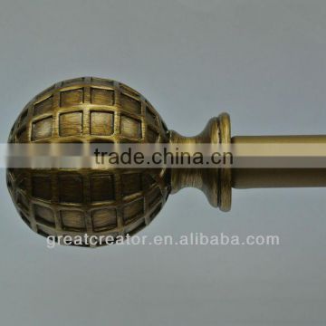 Home Decor Renaissance Gold Ball Curtain Rod Curtain Hardware Curtain Accessory Window Drapery Hardware Drapery Rod