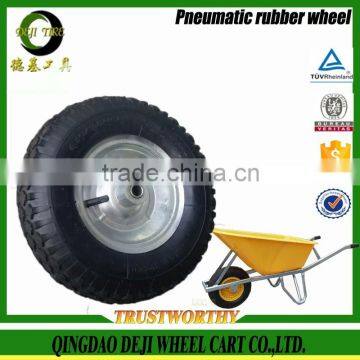 high quality china DEJI supplier wheelbarrow wheel 2PR 4PR