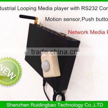 RDB Industrial Looping networking Media player with RS232 Control,Motion sensor,Push buttons supermarket video player DS009-59