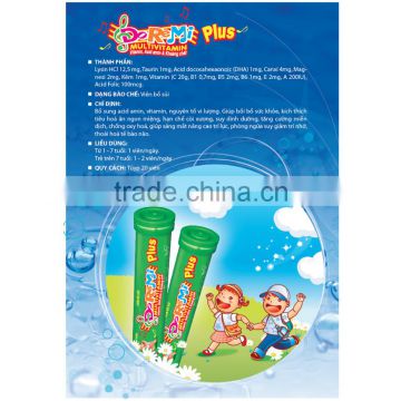 Effervescent tablet tubes DOREMI PLUS