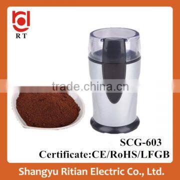 CE and Rohs Approved Home Electric Mini Raw Coffee Beans Cocoa Bean Stainless Steel Blades Coffee Grinder photo-6