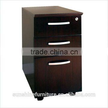 good quality modern 3 drawers small mobile filing cabinet